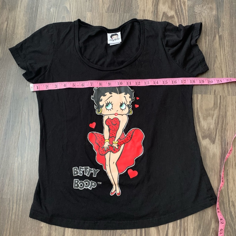 Betty Boop Black Tshirt Medium - Picture 5 of 6